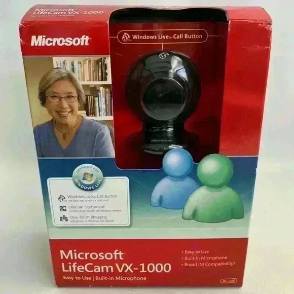 Microsoft LifeCam VX-1000 Web Cam Built In Microphone NEW - Picture 1 of 4